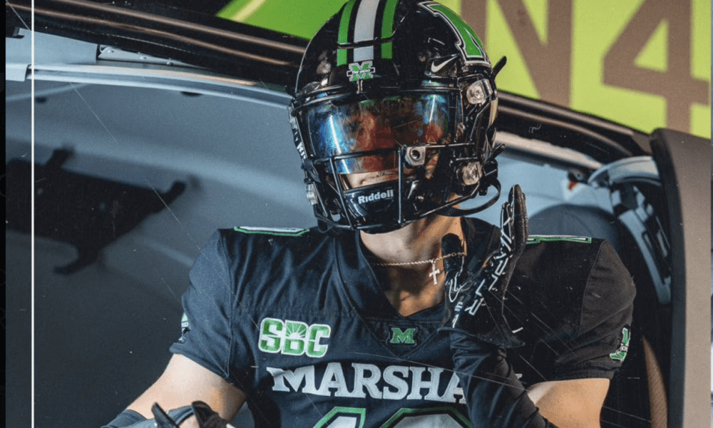 WPIAL three-star safety John Wetzel committed to Marshall on June 25 after playing high-school ball for Latrobe.
